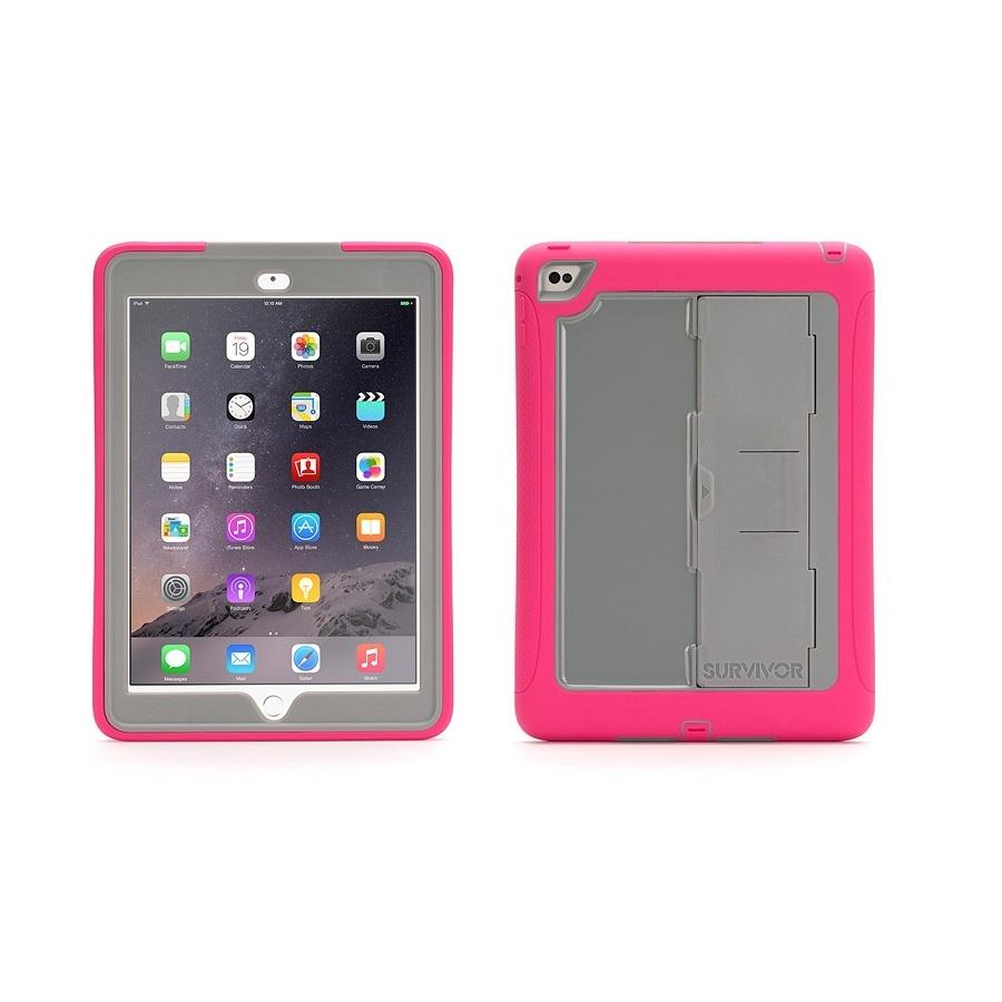 Защита от най-висок клас за iPad Air 2, iPad Pro 9.7 - Griffin Survivor Slim (розов-сив) | JAR Computers Защита от най-висок клас за iPad Air 2, iPad Pro 9.7 - Griffin Survivor Slim (розов-сив)
