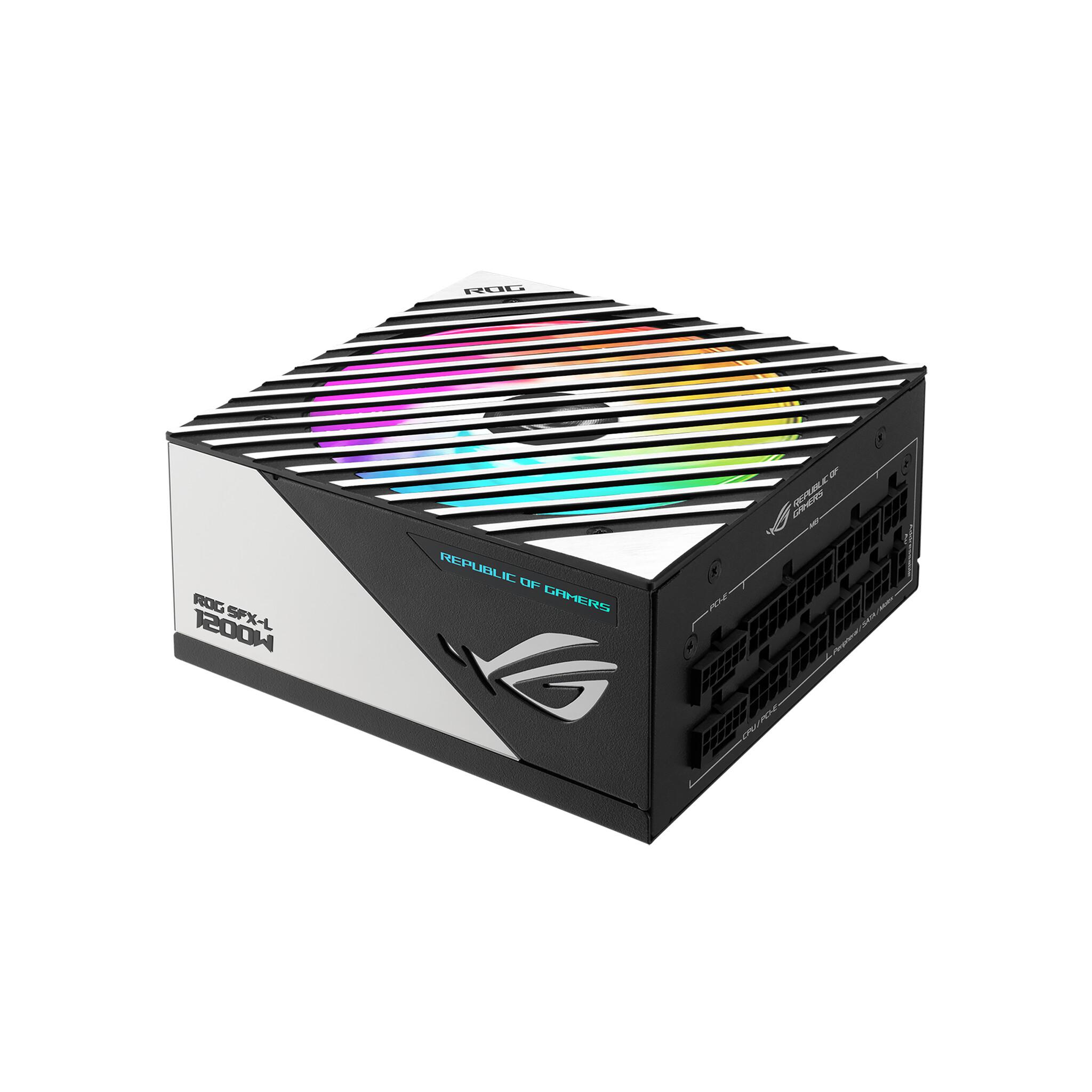 ASUS ROG -LOKI-1200T-SFX-L-GAMING захранващ блок 1200 W 20+4 pin ATX Черен, Сребърен