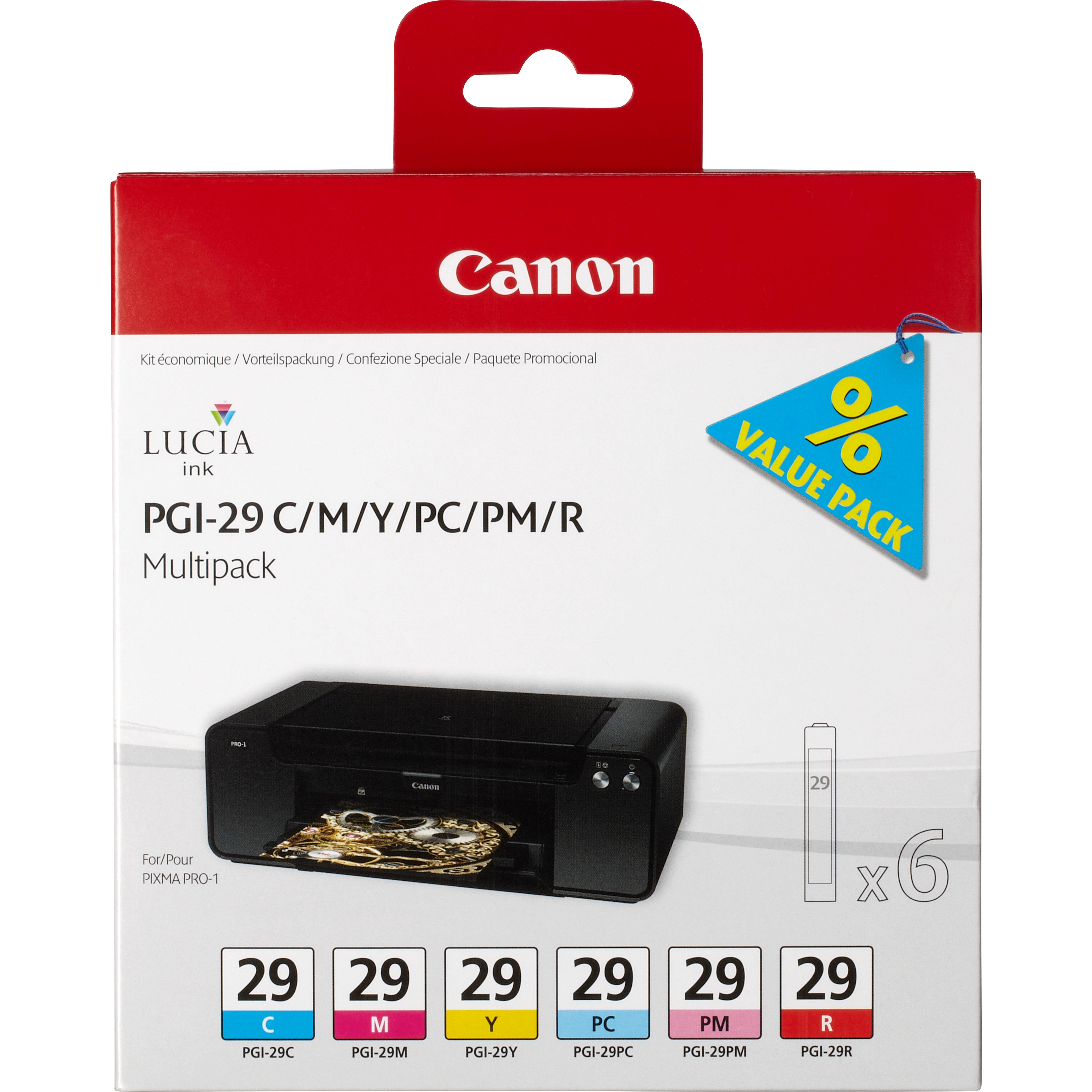 Canon 4873B005 глава и патрон за мастиленоструен принтер 6 броя Оригинал Синьо-зелен, Пурпурен, Фото циан, Фото магнета, Червен, Жълт | JAR Computers Canon 4873B005 глава и патрон за мастиленоструен принтер 6 броя Оригинал Синьо-зелен, Пурпурен, Фото циан, Фото магнета, Червен, Жълт