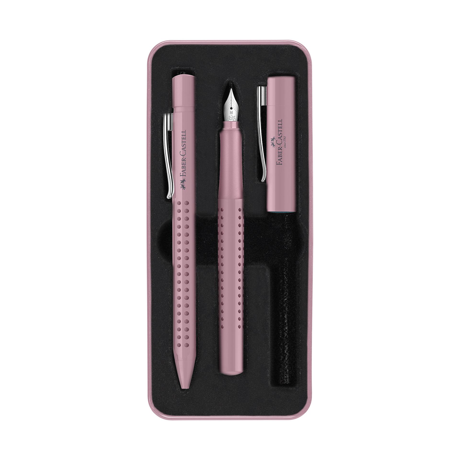 Faber-Castell Писалка и химикалка Grip 2010, M, цвят розови сенки