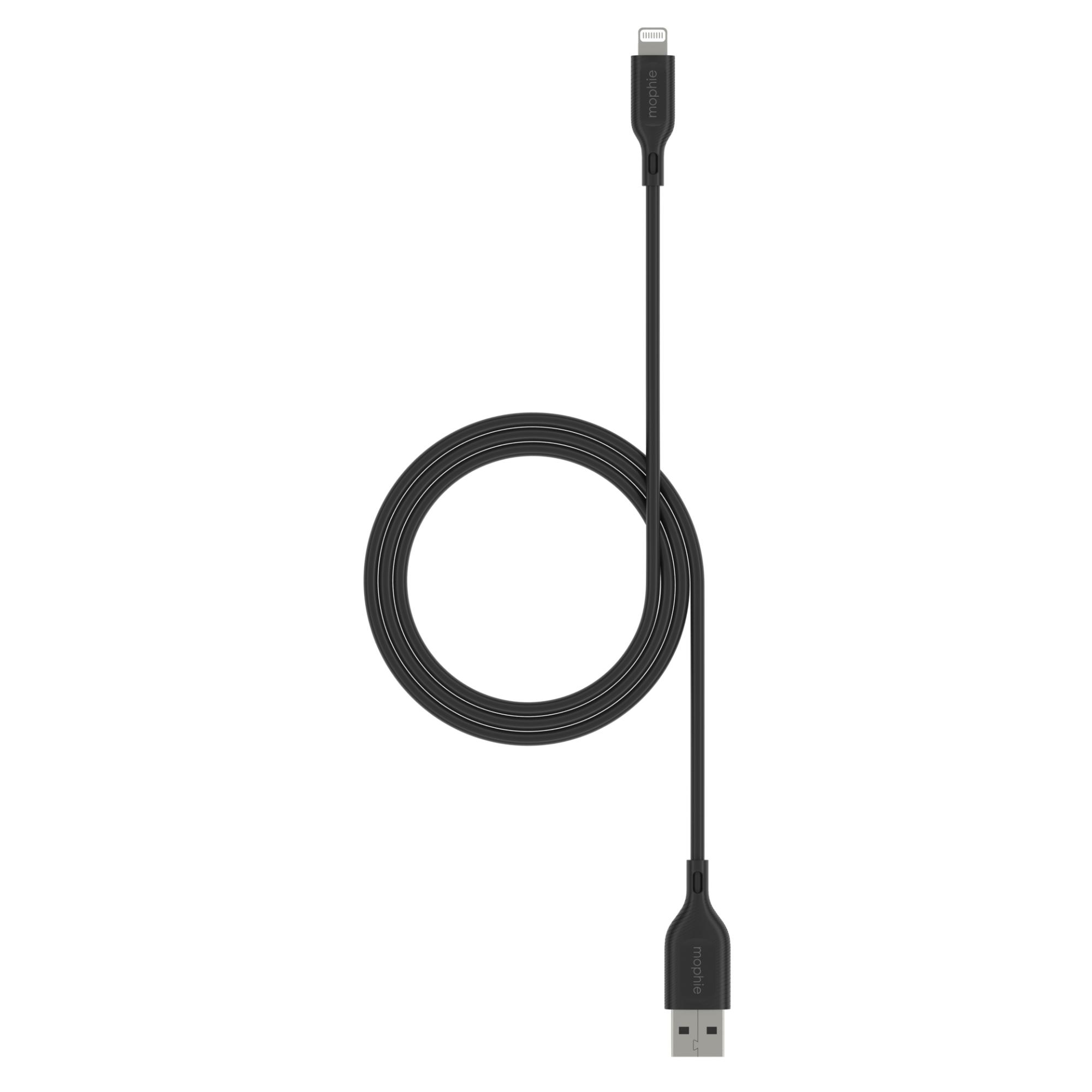 Кабел mophie-Essentials-Cable-USBA-lightning-1M-FG-Black