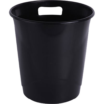 Кошче за отпадъци PVC плътно черно 12 л
