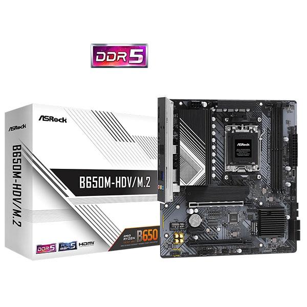 MB ASROCK B650M-HDV/M.2, DP/HDMI, 2xD5, 2xM.2 | JAR Computers MB ASROCK B650M-HDV/M.2, DP/HDMI, 2xD5, 2xM.2