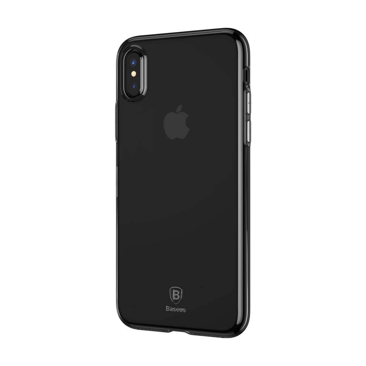 Силиконов (TPU) калъф за iPhone XS - Baseus Simple Case (черен) | JAR Computers Силиконов (TPU) калъф за iPhone XS - Baseus Simple Case (черен)