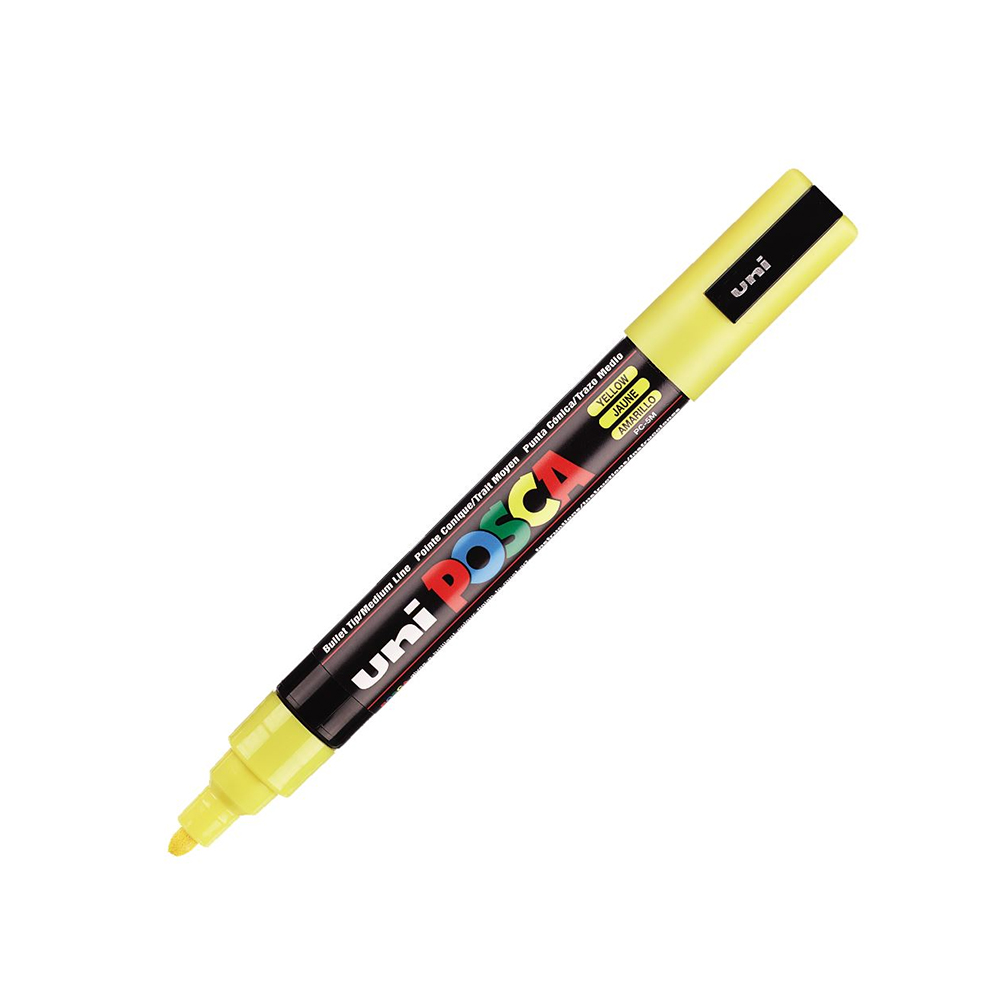 Uni-Ball Markers Posca Pc-5M Medium Yellow (PC5MMY) (UNIPC5MMY)