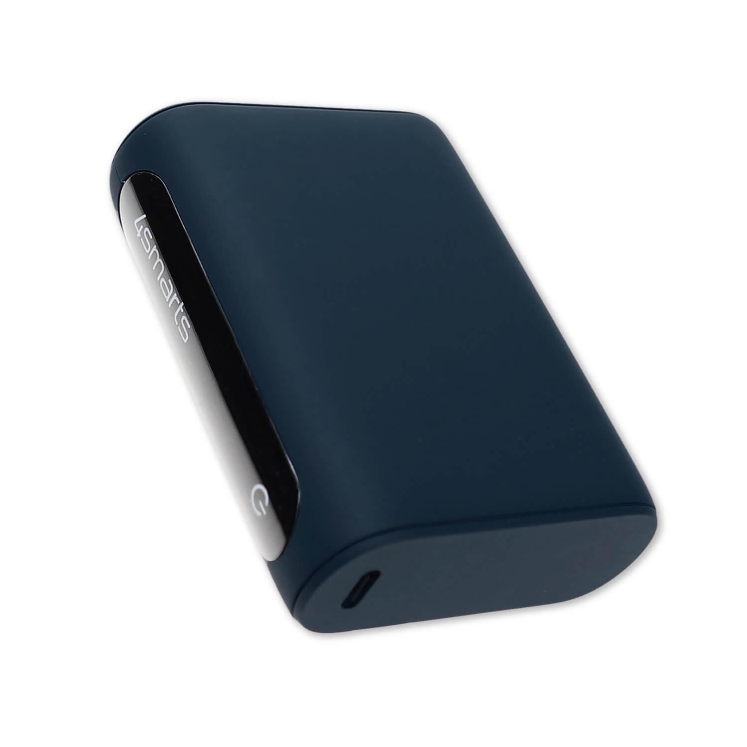 Външна батерия с два USB и USB-C изходи и технология за бързо зареждане - 4smarts Power Bank VoltHub 10000 mAh PD and QC 3.0 (тъмносин) | JAR Computers Външна батерия с два USB и USB-C изходи и технология за бързо зареждане - 4smarts Power Bank VoltHub 10000 mAh PD and QC 3.0 (тъмносин)