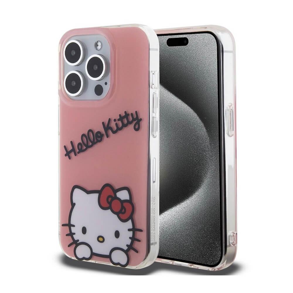 Дизайнерски силиконов кейс за iPhone 15 Pro - Hello Kitty IML Daydreaming Logo Case (розов) | JAR Computers Дизайнерски силиконов кейс за iPhone 15 Pro - Hello Kitty IML Daydreaming Logo Case (розов)