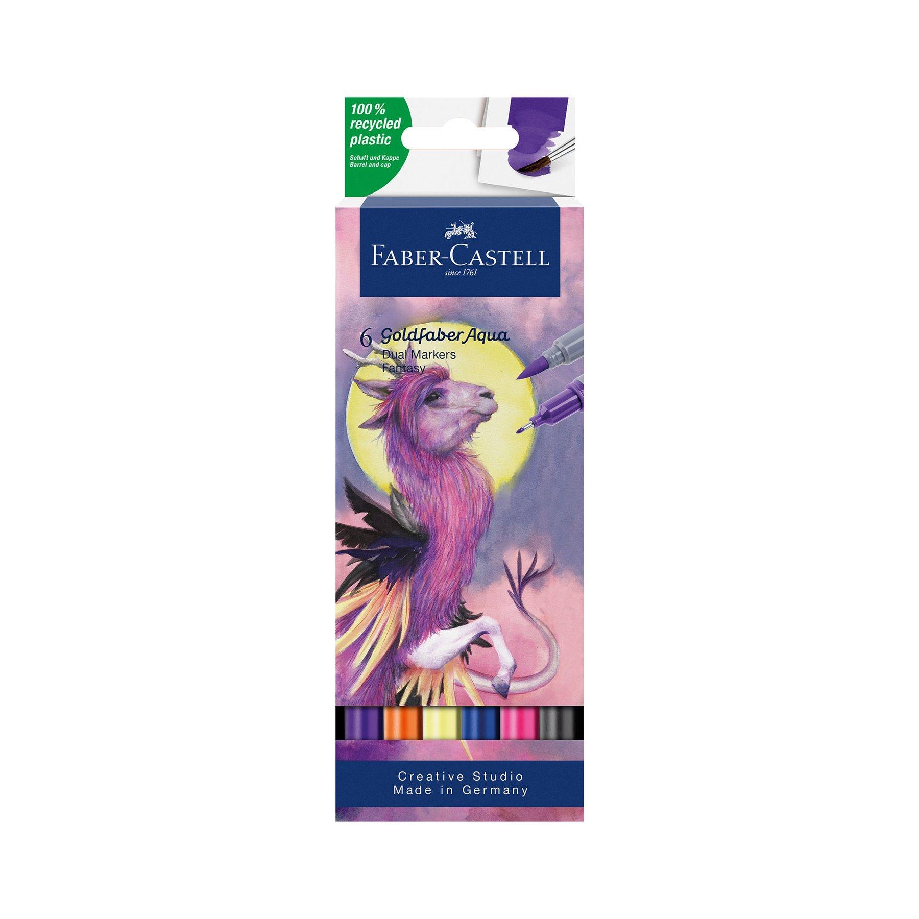 Faber-Castell Маркер Goldfaber Aqua Dual, фантазия, 6 броя