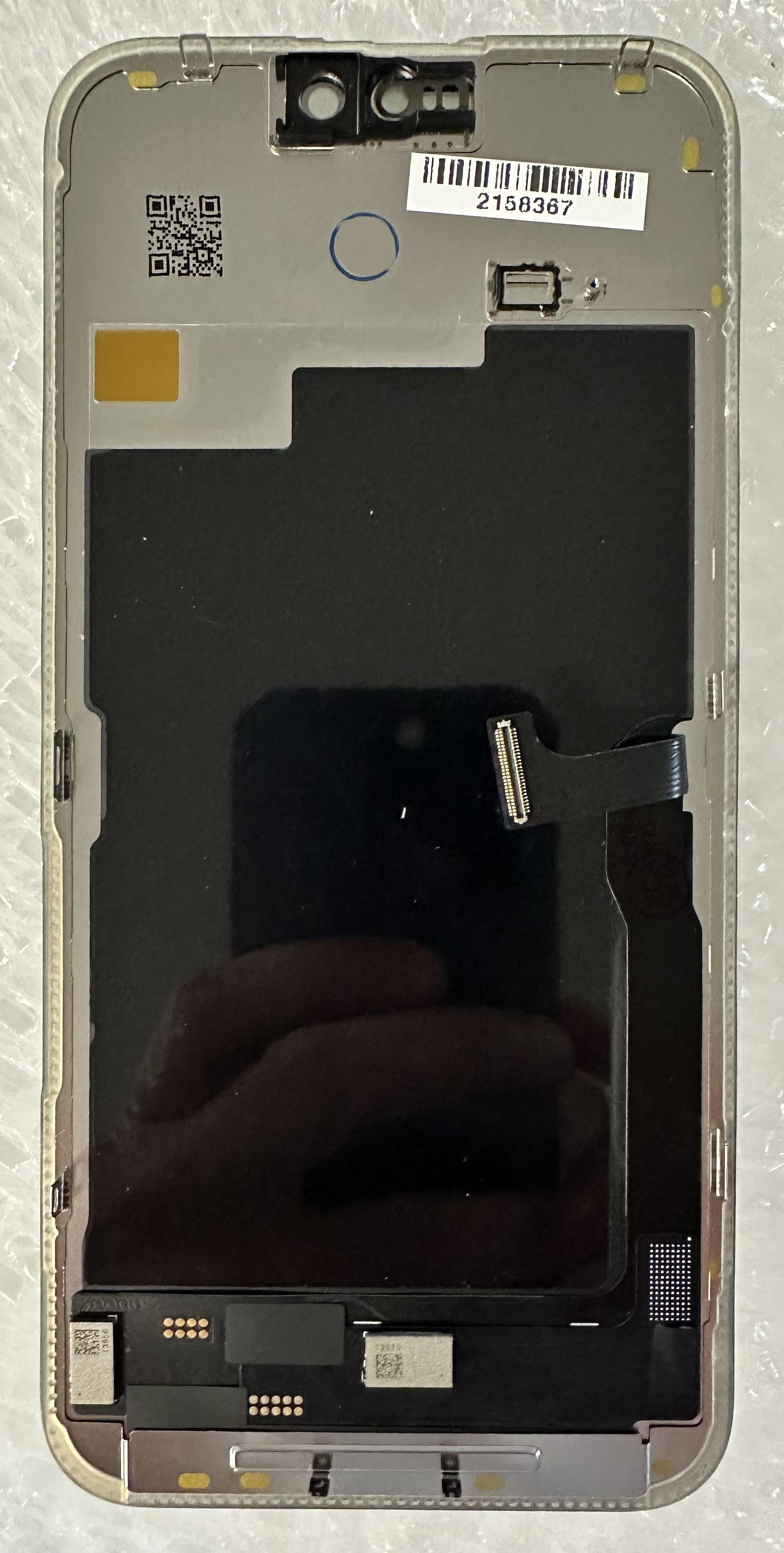 iPhone 15 Pro Max Display with touch screen Digitizer Black OLED move IC (може да се добави чипът от оригиналния дисплей)