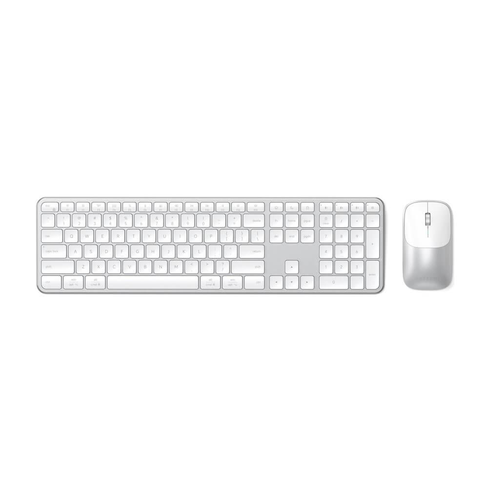 Комплект безжична клавиатура и мишка за Mac и PC - Satechi Slim CEX3 Wireless Combo Keyboard and Mouse (сребрист) | JAR Computers Комплект безжична клавиатура и мишка за Mac и PC - Satechi Slim CEX3 Wireless Combo Keyboard and Mouse (сребрист)
