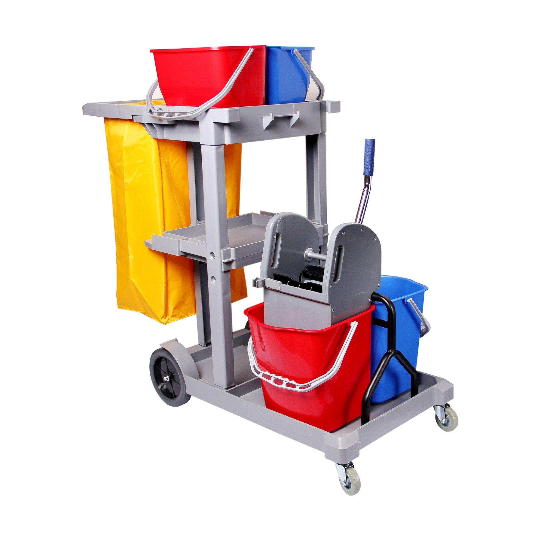 Количка за почистване Office 1 All in one, PVC, 119 х 55 х 113 cm, 29.5 l | JAR Computers Количка за почистване Office 1 All in one, PVC, 119 х 55 х 113 cm, 29.5 l