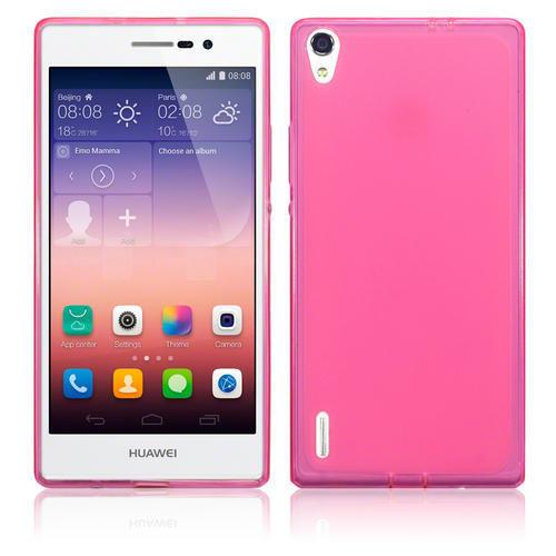 Силиконов калъф за Huawei Ascend P7 - Protective Border Case (розов) | JAR Computers Силиконов калъф за Huawei Ascend P7 - Protective Border Case (розов)