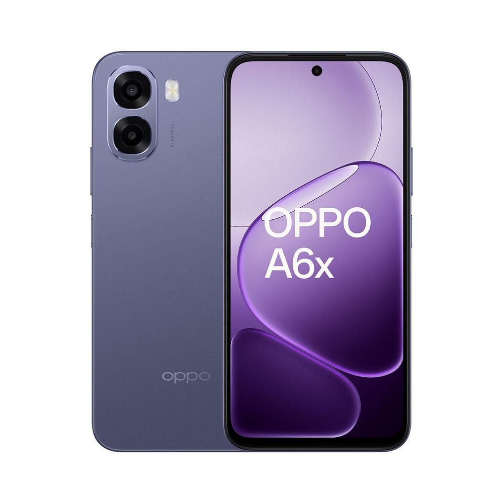 Смартфон Oppo A6X, 5G, 128 GB, 4 GB RAM, 50 MP камера, 6.75'', лилав