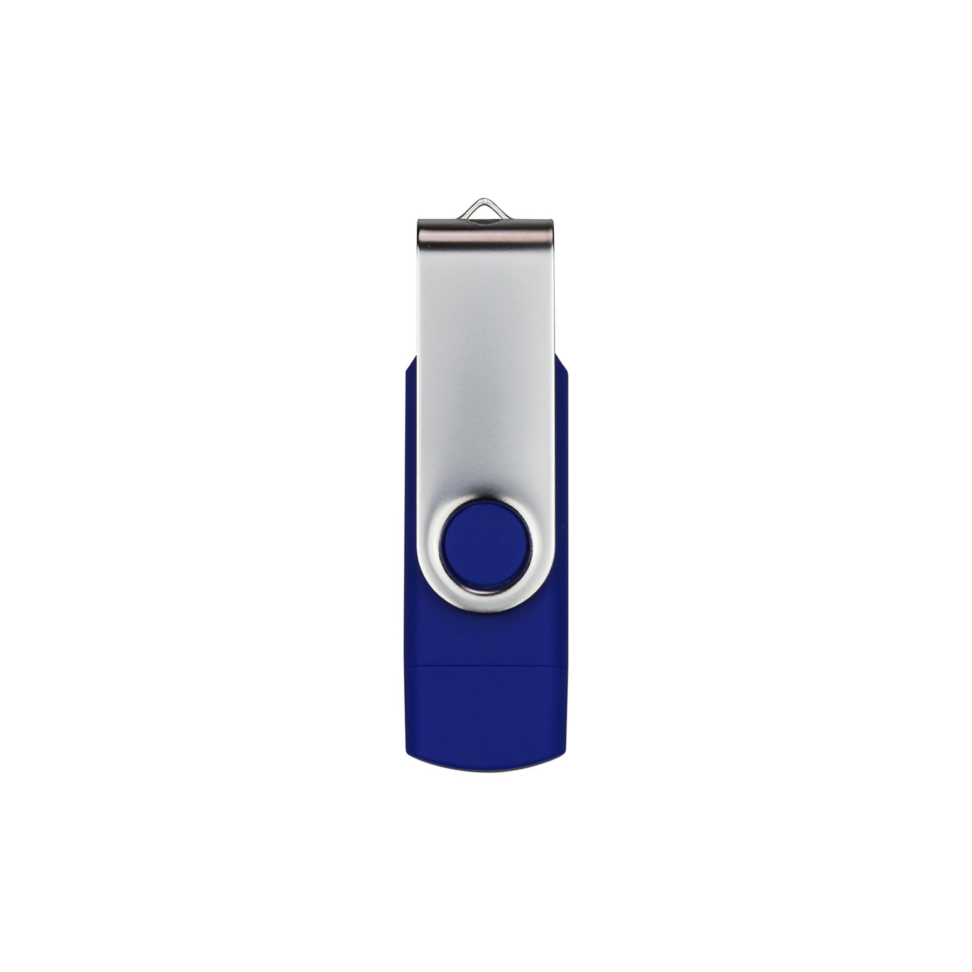 USB флаш памет Swivel, USB 3.0, 16 GB, Type-C OTG, синя