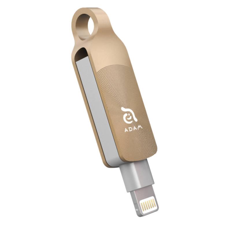 Външна памет за iPhone, iPad, iPod с Lightning (64GB) - Adam Elements iKlips Duo Plus Lightning 64GB (златист) | JAR Computers Външна памет за iPhone, iPad, iPod с Lightning (64GB) - Adam Elements iKlips Duo Plus Lightning 64GB (златист)