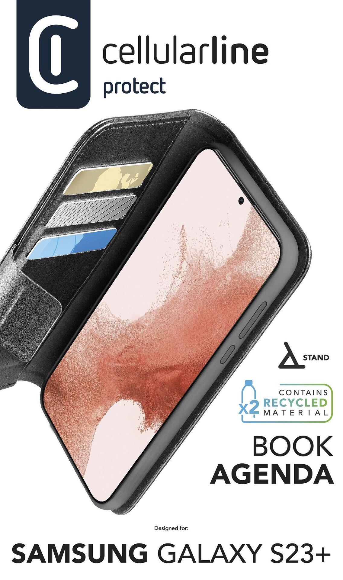 Book Agenda калъф за Samsung Galaxy S23+, Черен | JAR Computers Book Agenda калъф за Samsung Galaxy S23+, Черен
