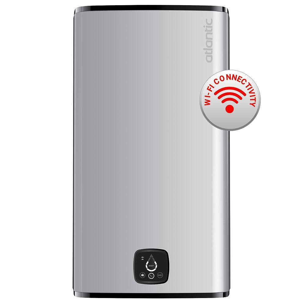 Бойлер Atlantic CUBE 100L 2.4 KW WI-FI СИВ (861340) , 100 , 2.4 , B , Вертикален