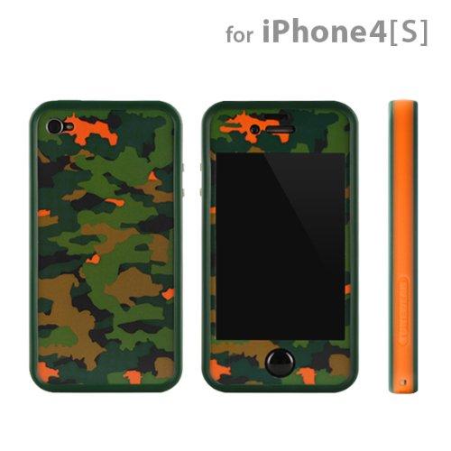 Бъмпер, скин и фолио за iPhone 4/4S - Tunewear Poptune Camo (зелен-оранжев) | JAR Computers Бъмпер, скин и фолио за iPhone 4/4S - Tunewear Poptune Camo (зелен-оранжев)