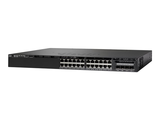 CISCO Cat 3650 24 Port PoE 2x10G Uplink LAN Base