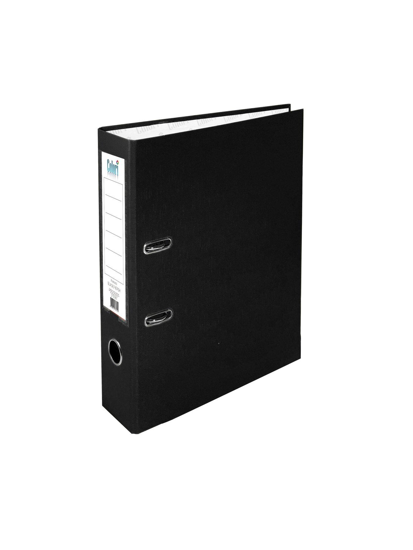 Colori Класьор, 8 cm, PP, несглобен, черен, 50 броя