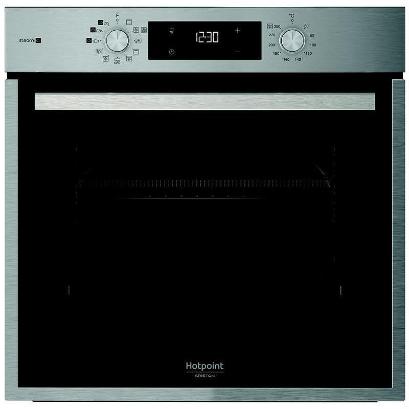 Фурна за вграждане Hotpoint-Ariston HAO 458HSU1F X. , 71 , Push бутони , А+ , Водно почистване