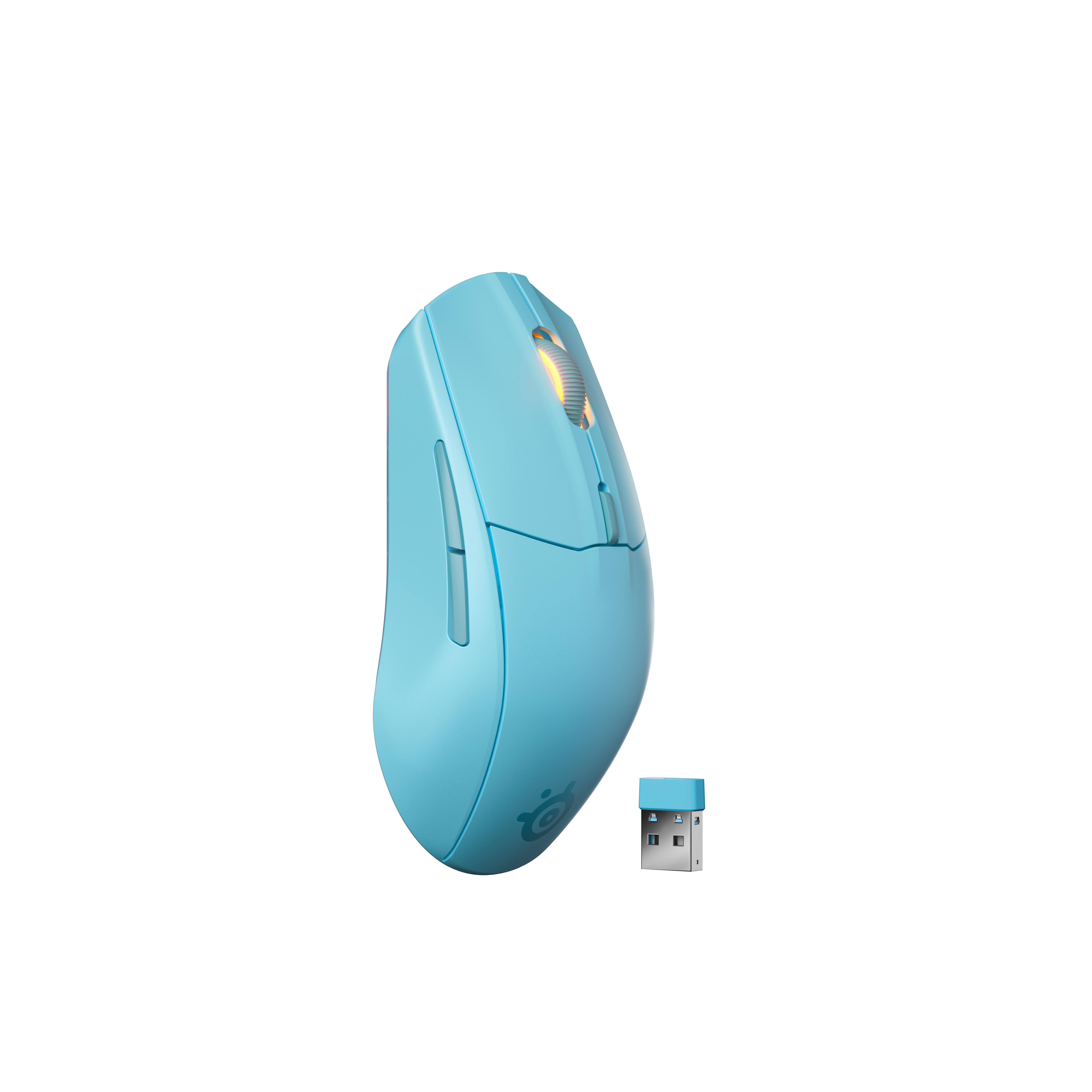 Геймърска мишка SteelSeries Rival 3 Gen2 Wireless - Aqua
