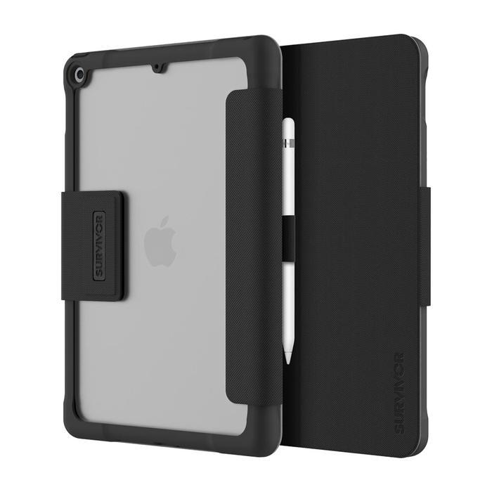Хибриден удароустойчив калъф, тип папка за iPad 7 (2019) - Griffin Survivor Tactical Case (черен) | JAR Computers Хибриден удароустойчив калъф, тип папка за iPad 7 (2019) - Griffin Survivor Tactical Case (черен)