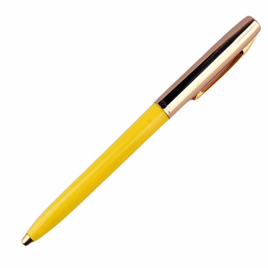 Химикалка Fisher Space Pen Cap-O-Matic Brass cap Yellow barrel 775G-Y в подаръчна кутия | JAR Computers Химикалка Fisher Space Pen Cap-O-Matic Brass cap Yellow barrel 775G-Y в подаръчна кутия