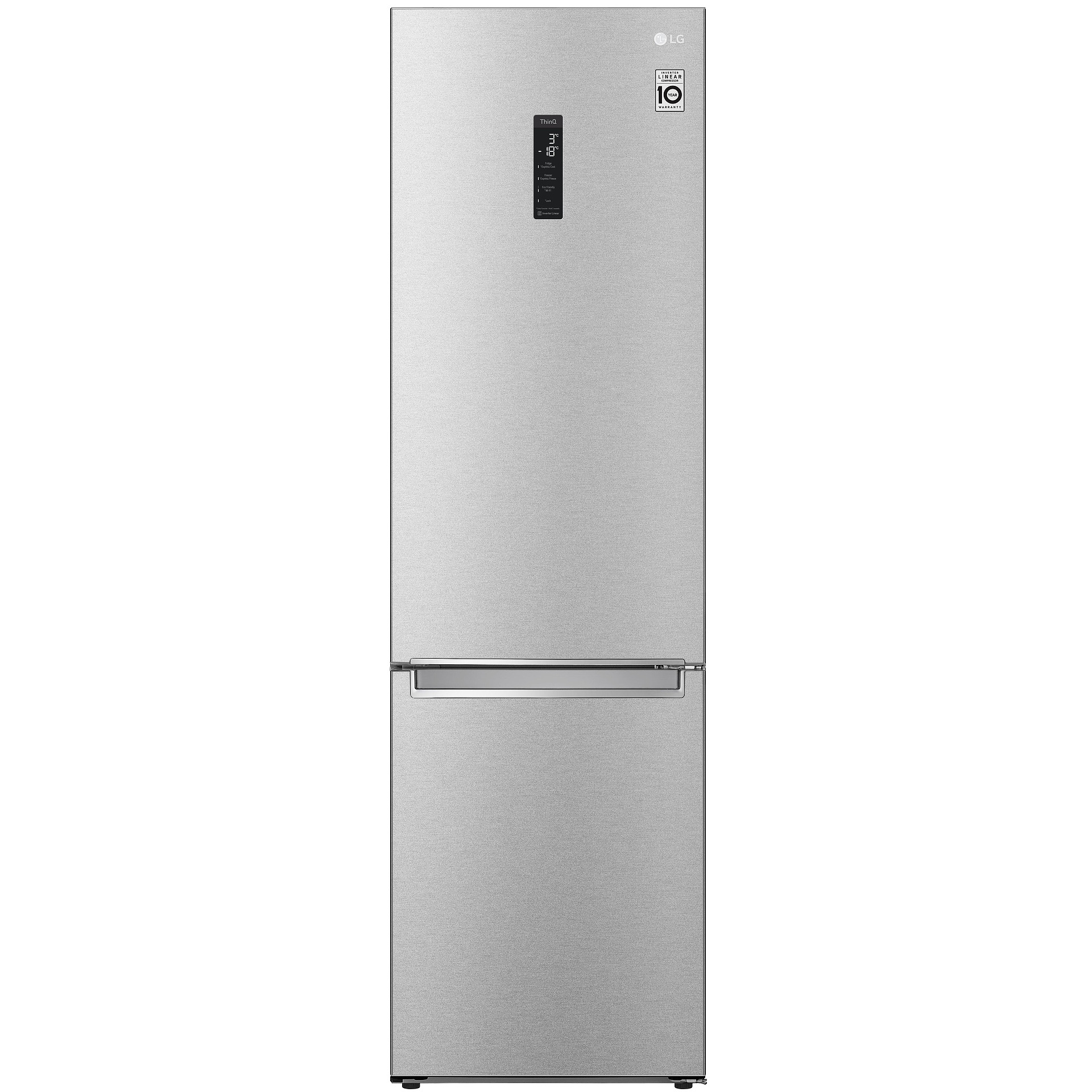 Хладилник с фризер LG GBB72MBUBN*** , 384 l, B , No Frost , Инокс