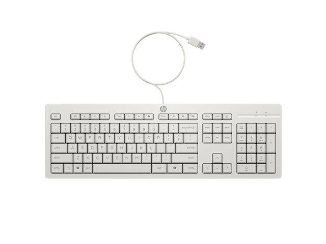 HP 225 Wired Mouse and Keyboard Combo G2 Cashmere White ENG