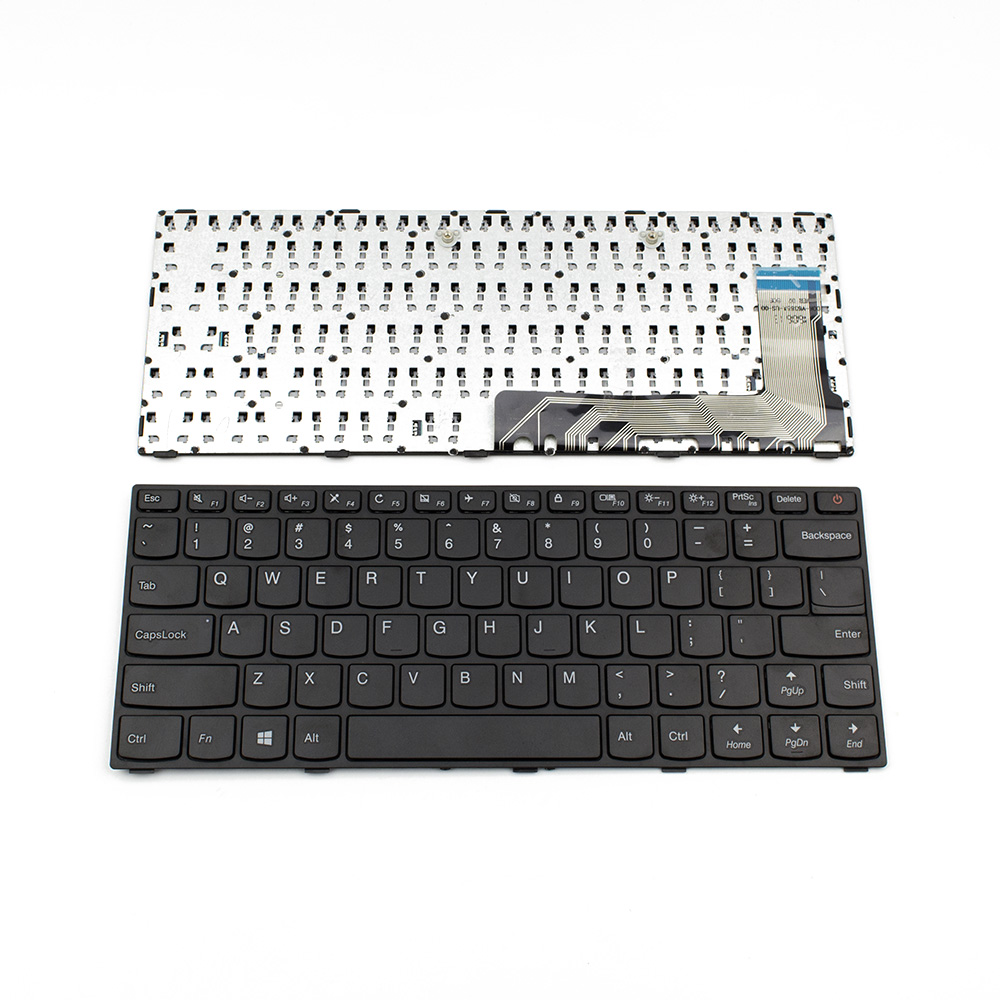 Клавиатура за лаптоп Lenovo IdeaPad 110-14ISK Black Frame Black Type 2 / Черна с Черна Рамка | JAR Computers Клавиатура за лаптоп Lenovo IdeaPad 110-14ISK Black Frame Black Type 2 / Черна с Черна Рамка