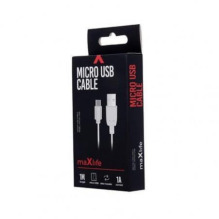 Micro USB кабел Maxlife черен