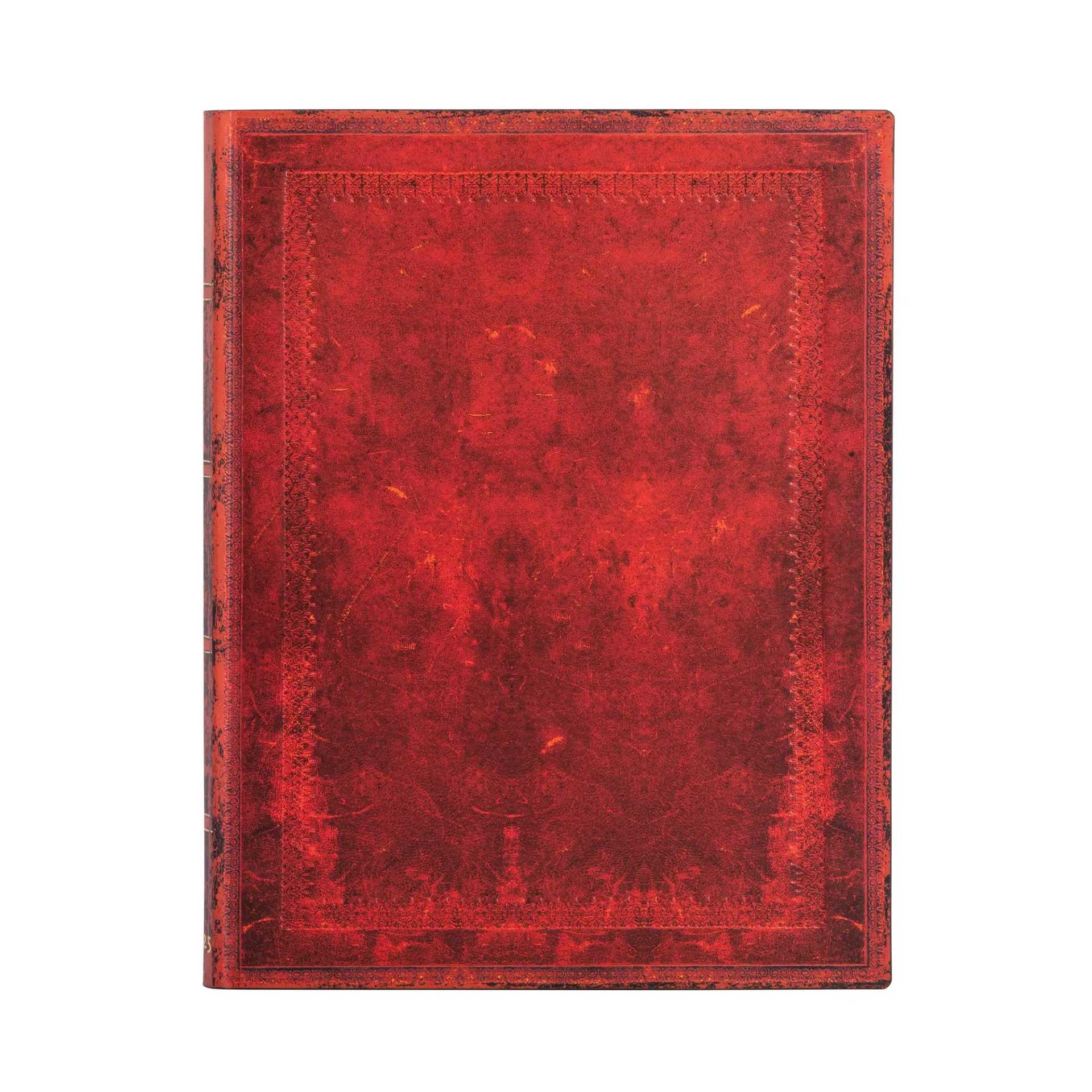 Paperblanks Бизнес планер Red Moroccan, Ultra, мека корица, 112 листа, за 2025 година