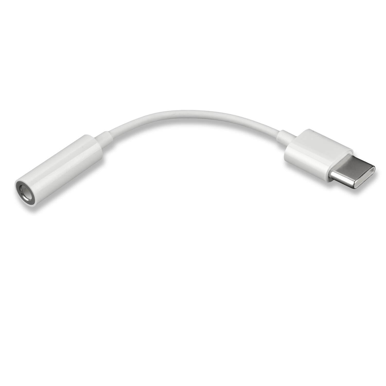Пасивен адаптер USB-C към 3.5 мм. за устройства с USB-C порт - 4smarts Basic USB-C to 3.5 mm Stereo Adapter (бял) | JAR Computers Пасивен адаптер USB-C към 3.5 мм. за устройства с USB-C порт - 4smarts Basic USB-C to 3.5 mm Stereo Adapter (бял)