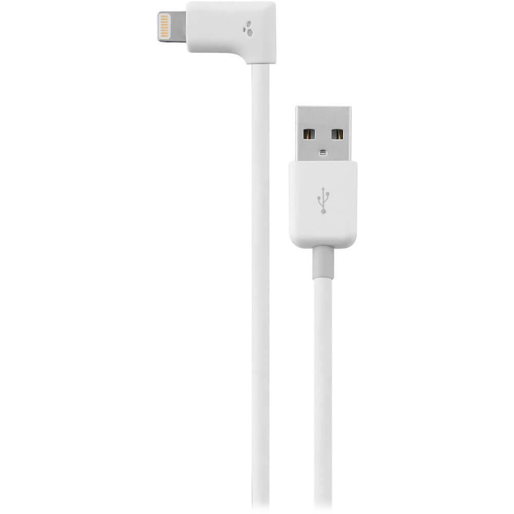 Сертифициран г-образен Lightning кабел за iPhone iPad, iPod - Kanex Lightning to USB Angled MFI Cable 1.5m (bulk) | JAR Computers Сертифициран г-образен Lightning кабел за iPhone iPad, iPod - Kanex Lightning to USB Angled MFI Cable 1.5m (bulk)