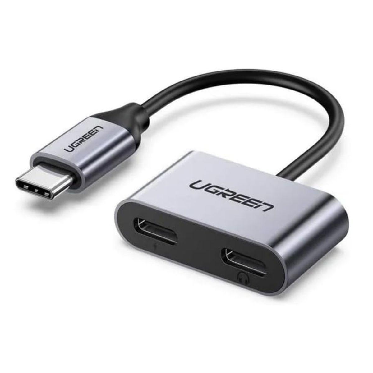 UGREEN Преходник Адаптер 2-в-1 от Type-C към 2xUSB-C /сив/ - CM232 / 60165 | JAR Computers UGREEN Преходник Адаптер 2-в-1 от Type-C към 2xUSB-C /сив/ - CM232 / 60165