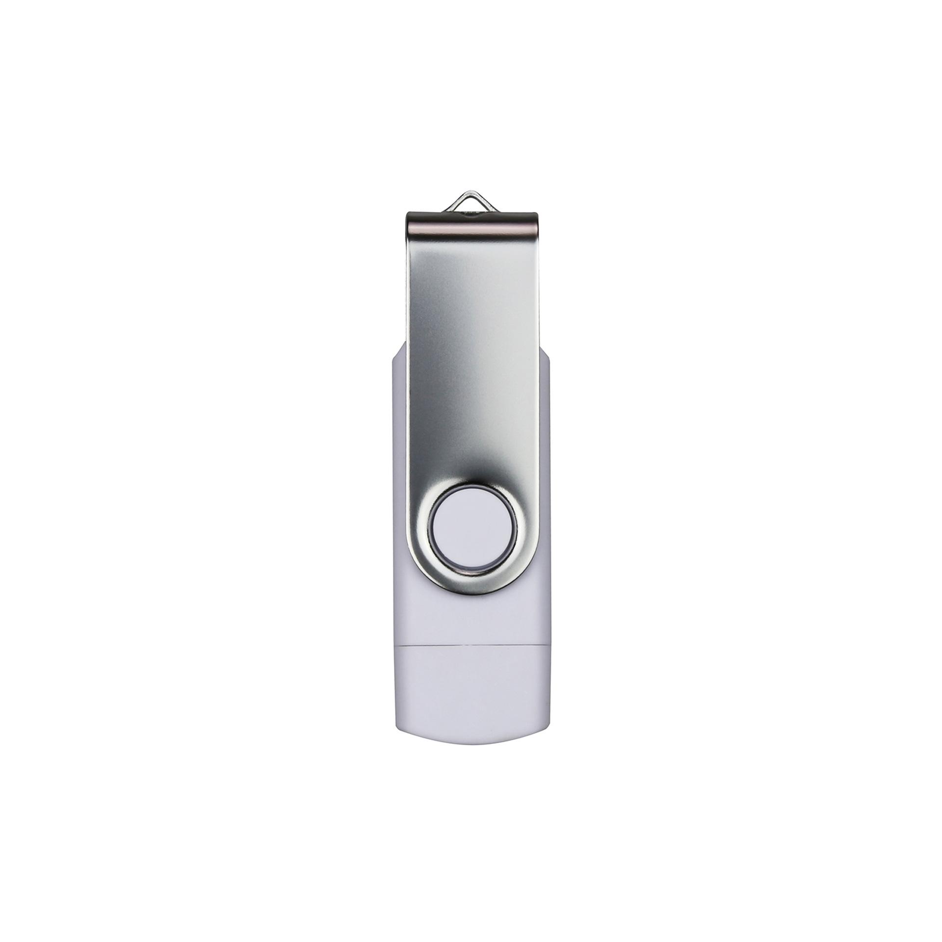 USB флаш памет Swivel, USB 3.0, 16 GB, Type-C OTG, бяла