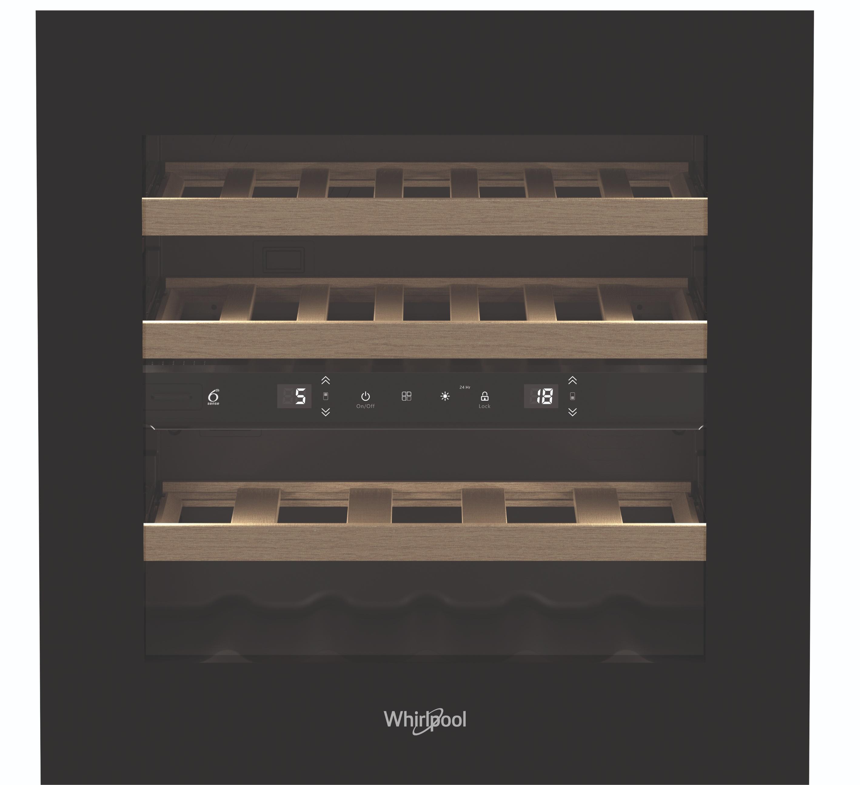 Вграден охладител Whirlpool WHW60D2B , 65 l, F , Черен