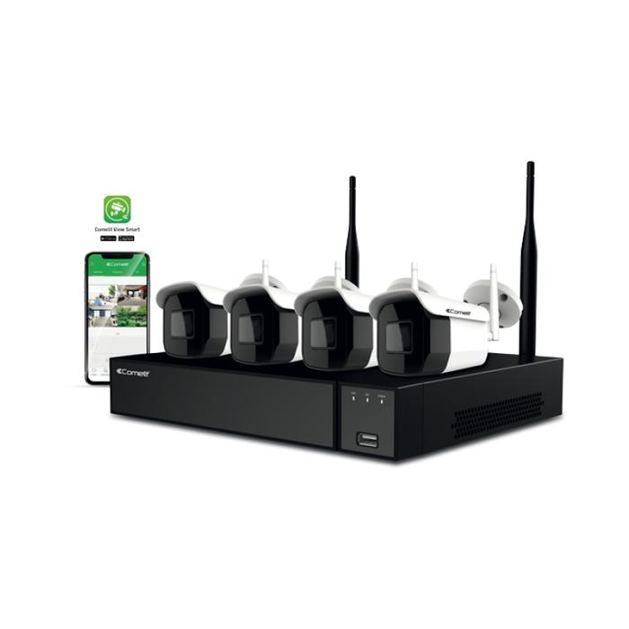 Wi-Fi комплект, NVR, 4 булет IP камери 2 MP, HDD 1 TB - Comelit WIKIT004S02NB | JAR Computers Wi-Fi комплект, NVR, 4 булет IP камери 2 MP, HDD 1 TB - Comelit WIKIT004S02NB