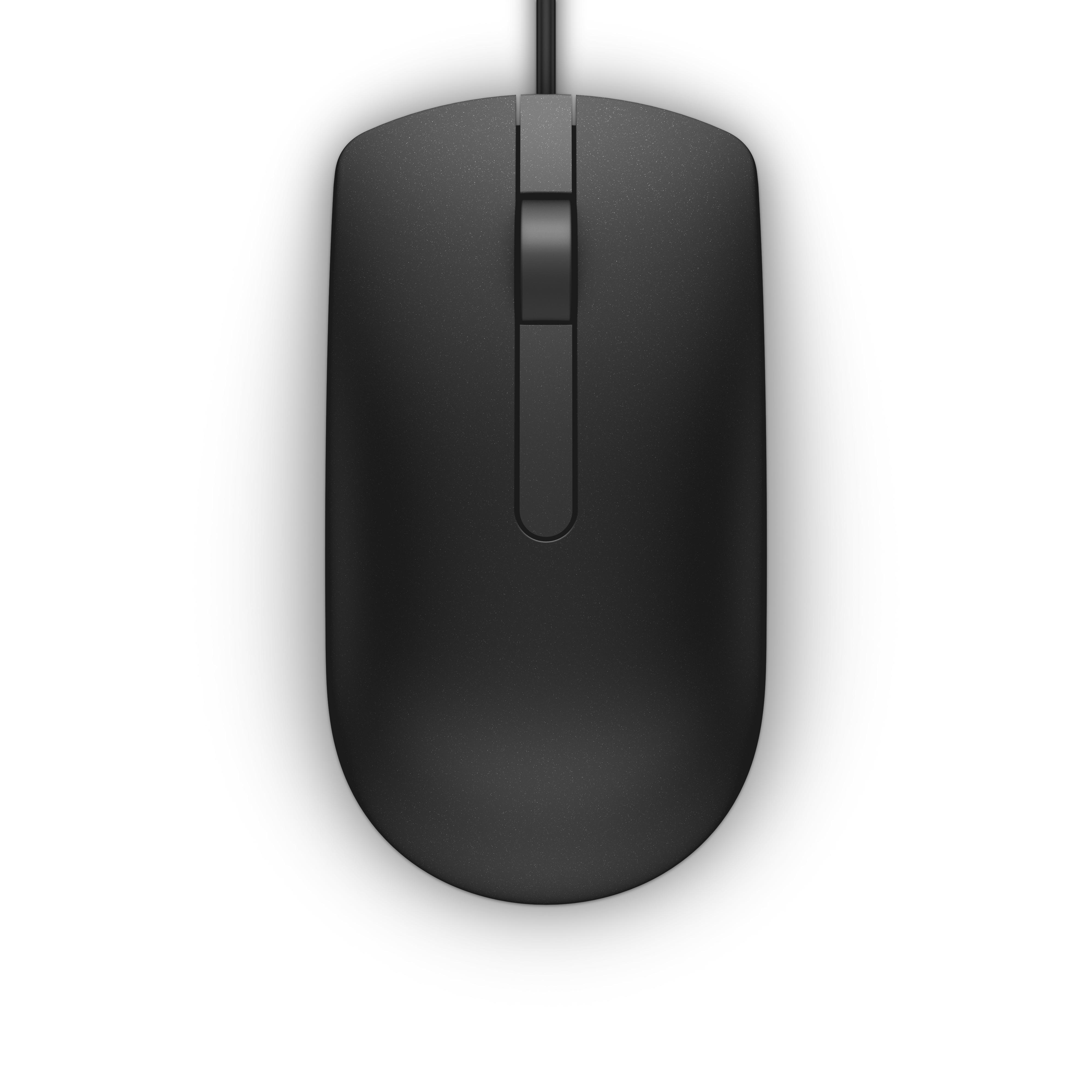 DELL MS116 мишка Офис Двуличен USB Тип-A Оптически 1000 DPI