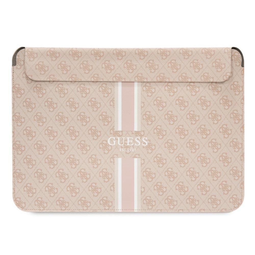 Дизайнерски кожен калъф за MacBook и преносими компютри до 16 инча - Guess PU 4G Printed Stripes Leather Laptop Sleeve 16 (розов) | JAR Computers Дизайнерски кожен калъф за MacBook и преносими компютри до 16 инча - Guess PU 4G Printed Stripes Leather Laptop Sleeve 16 (розов)
