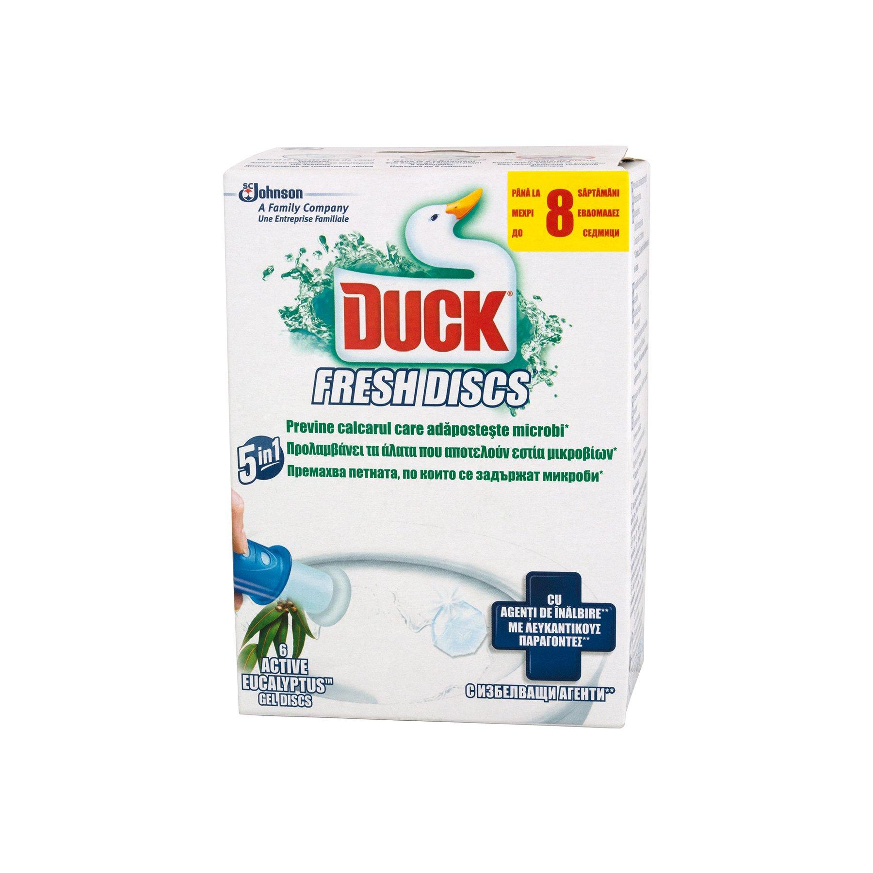 Ароматизатор за тоалетна Duck Fresh Discs, гел, евкалипт, 36 ml | JAR Computers Ароматизатор за тоалетна Duck Fresh Discs, гел, евкалипт, 36 ml