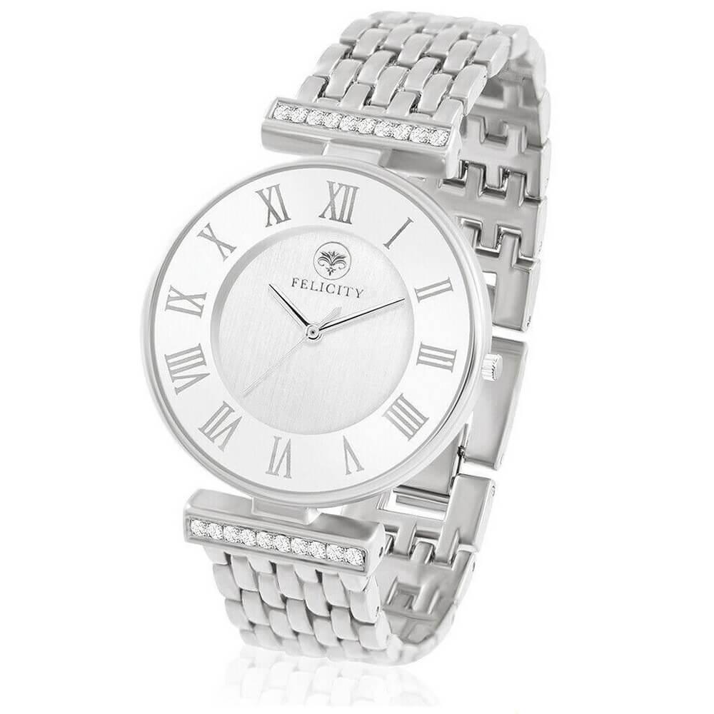 Елегантен дамски часовник (сребрист) - Felicity FL-2018-01 London Womens Watch | JAR Computers Елегантен дамски часовник (сребрист) - Felicity FL-2018-01 London Womens Watch