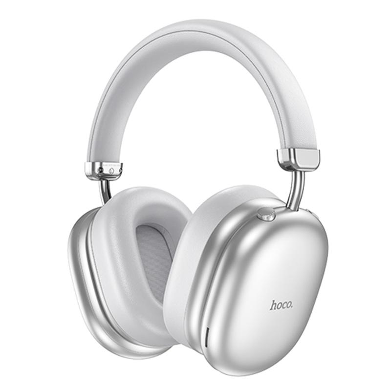 HOCO HF Bluetooth Max Auspicious ANC /сребърен/ - W35 | JAR Computers HOCO HF Bluetooth Max Auspicious ANC /сребърен/ - W35