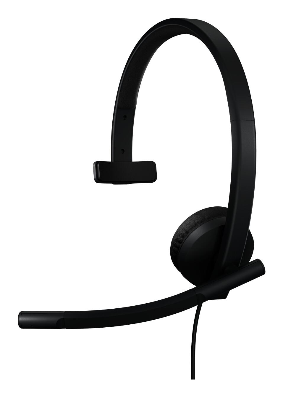 Logitech H570E Слушалки Жичен Лента за глава Офис/Център за обаждания USB Тип-A Черен