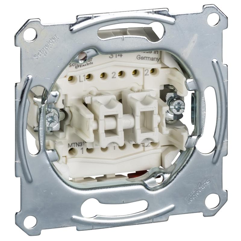 Сериен девиаторен бутон механизъм 10A - Schneider Electric Merten MTN3159-0000 | JAR Computers Сериен девиаторен бутон механизъм 10A - Schneider Electric Merten MTN3159-0000