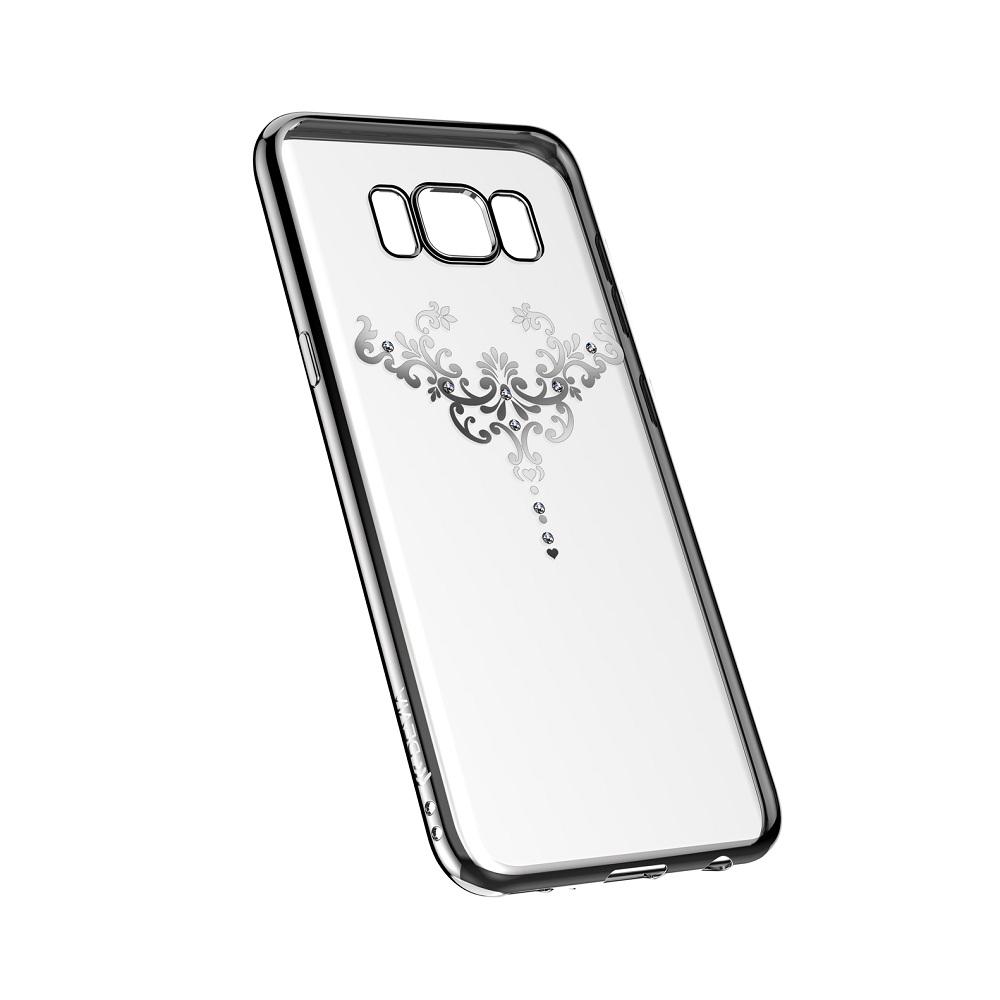 Силиконов (TPU) калъф за Samsung Galaxy S8 (с кристали Сваровски) - Devia Crystal Iris Case (сребрист) | JAR Computers Силиконов (TPU) калъф за Samsung Galaxy S8 (с кристали Сваровски) - Devia Crystal Iris Case (сребрист)
