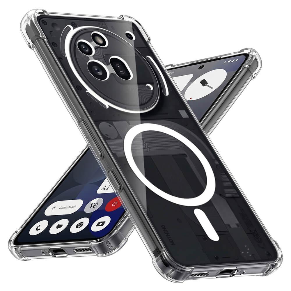 Удароустойчив силиконов (TPU) калъф с MagSafe за Nothing Phone (3a) Pro - Techsuit Shockproof Clear Silicone Case (прозрачен) | JAR Computers Удароустойчив силиконов (TPU) калъф с MagSafe за Nothing Phone (3a) Pro - Techsuit Shockproof Clear Silicone Case (прозрачен)