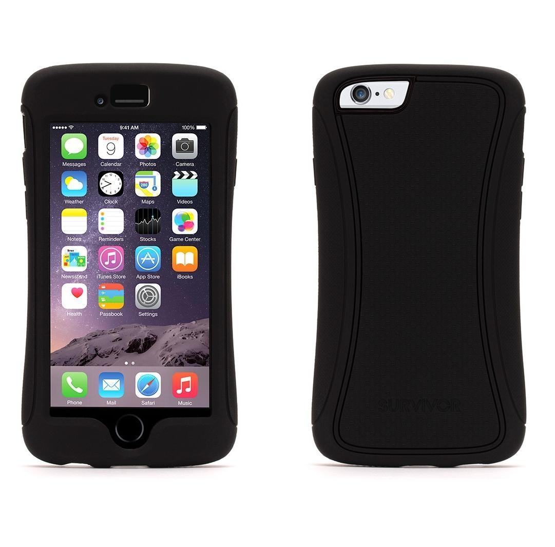 Защита от най-висок клас за iPhone 6, iPhone 6S - Griffin Survivor Slim (черен) | JAR Computers Защита от най-висок клас за iPhone 6, iPhone 6S - Griffin Survivor Slim (черен)