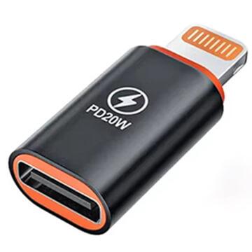 Адаптер от USB-C женско към Lightning - Techsuit Premium OTG Adapter HyperPort A3 (черен-оранжев) | JAR Computers Адаптер от USB-C женско към Lightning - Techsuit Premium OTG Adapter HyperPort A3 (черен-оранжев)